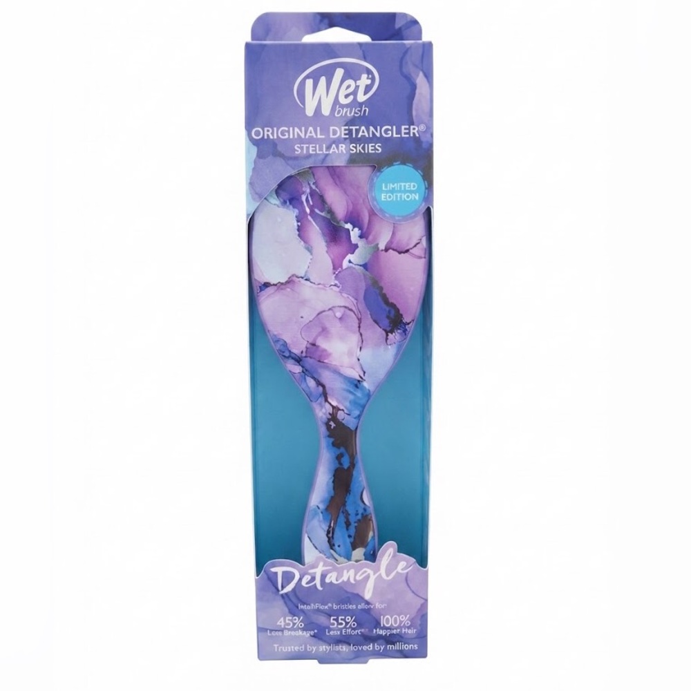 BNIB Wet Brush Original Detangler - Stellar Skies (Purple/Blue)